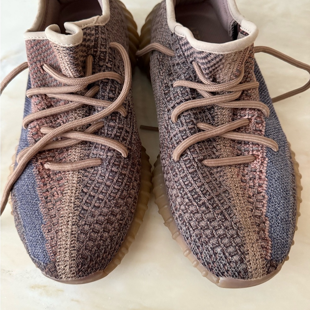 Adidas Yeezy Women's Brown and Tan Knit Sneakers